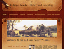 Tablet Screenshot of bedinger.org